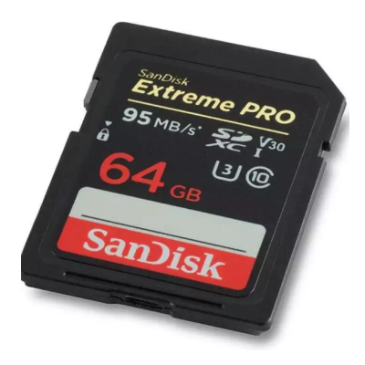 Extreme Pro 64GB SD Card for DSLR Camera